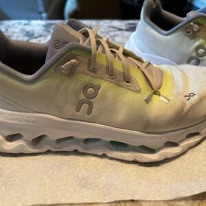 On Cloud  Gradient Lime/ Yellow and Gray Shoes